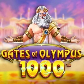 Gates of Olympus 1000 online game logo by Pragmatic Play on casino-breda.org